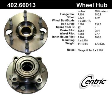 Axle Bearing and Hub Assembly CE 402.66013E