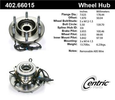 Axle Bearing and Hub Assembly CE 402.66015