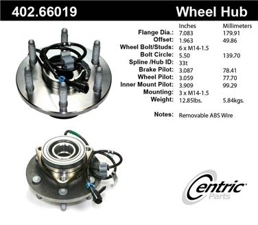 Axle Bearing and Hub Assembly CE 402.66019E