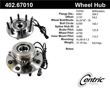 Axle Bearing and Hub Assembly CE 402.67010