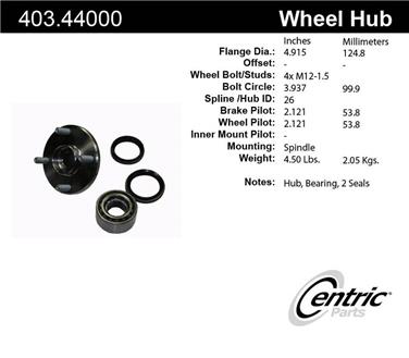 Axle Bearing and Hub Assembly Repair Kit CE 403.44000E