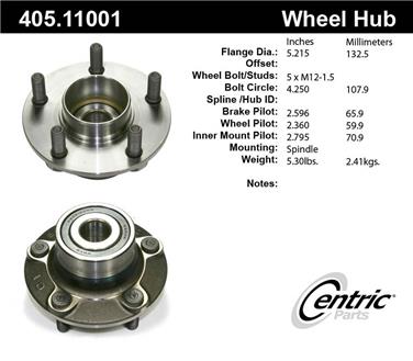 Wheel Bearing and Hub Assembly CE 405.11001