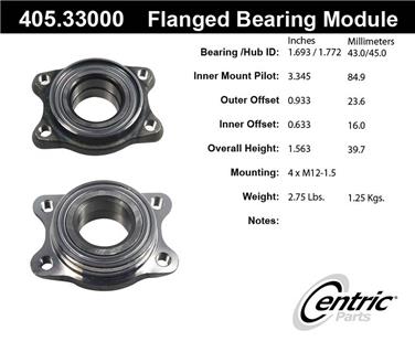 Wheel Bearing and Hub Assembly CE 405.33000E