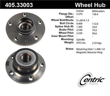 Wheel Bearing and Hub Assembly CE 405.33003E