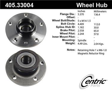 Wheel Bearing and Hub Assembly CE 405.33004E