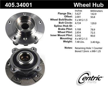 Wheel Bearing and Hub Assembly CE 405.34001E