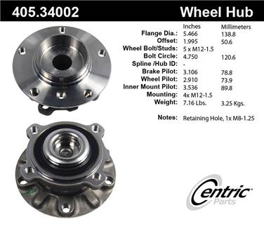 Wheel Bearing and Hub Assembly CE 405.34002E