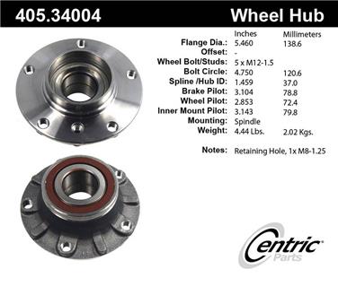 Wheel Bearing and Hub Assembly CE 405.34004E