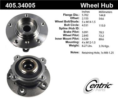 Wheel Bearing and Hub Assembly CE 405.34005