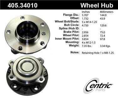 Wheel Bearing and Hub Assembly CE 405.34010