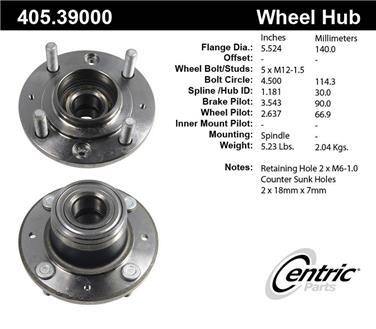 Wheel Bearing and Hub Assembly CE 405.39000E