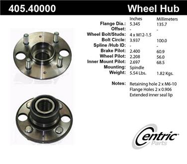 Wheel Bearing and Hub Assembly CE 405.40000E