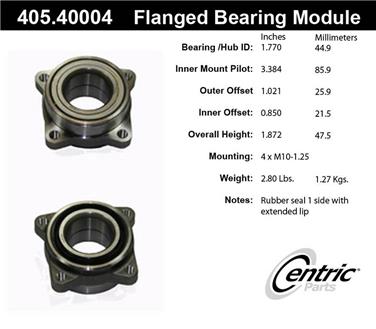 Wheel Bearing and Hub Assembly CE 405.40004E