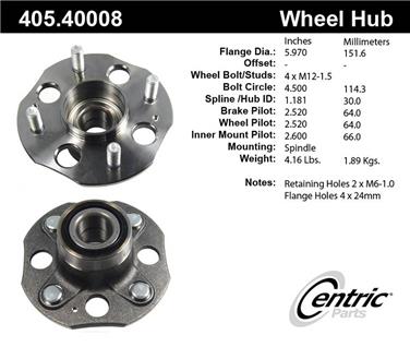 Wheel Bearing and Hub Assembly CE 405.40008