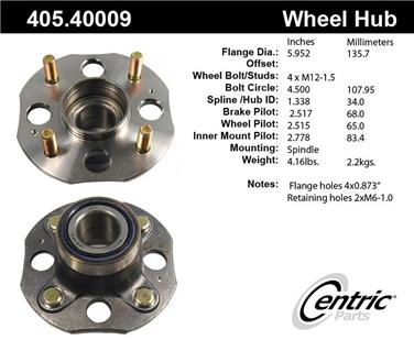Wheel Bearing and Hub Assembly CE 405.40009E