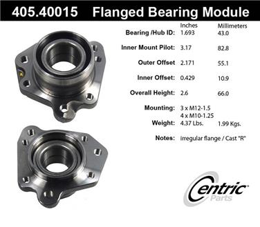 Wheel Bearing and Hub Assembly CE 405.40015E