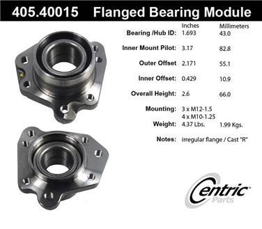 Wheel Bearing and Hub Assembly CE 405.40015