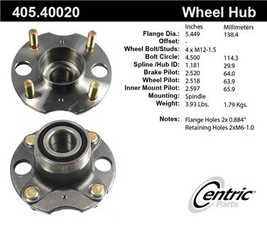 Wheel Bearing and Hub Assembly CE 405.40020E