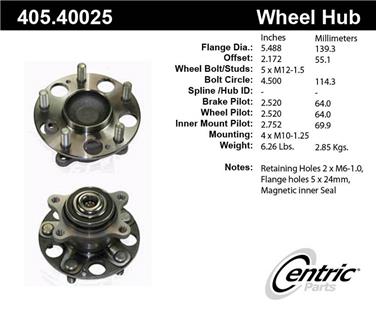 Wheel Bearing and Hub Assembly CE 405.40025E