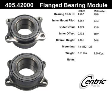 Wheel Bearing and Hub Assembly CE 405.42000E