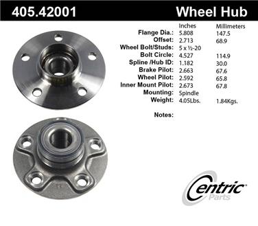 Wheel Bearing and Hub Assembly CE 405.42001E