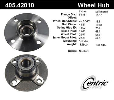 Wheel Bearing and Hub Assembly CE 405.42010E