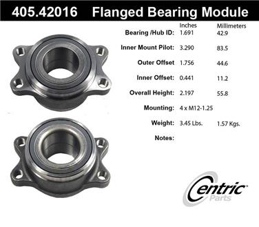 Wheel Bearing and Hub Assembly CE 405.42016E