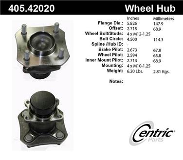 Wheel Bearing and Hub Assembly CE 405.42020E