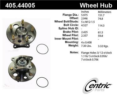 Wheel Bearing and Hub Assembly CE 405.44005E