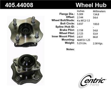 Wheel Bearing and Hub Assembly CE 405.44008E