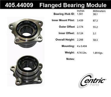 Wheel Bearing and Hub Assembly CE 405.44009E