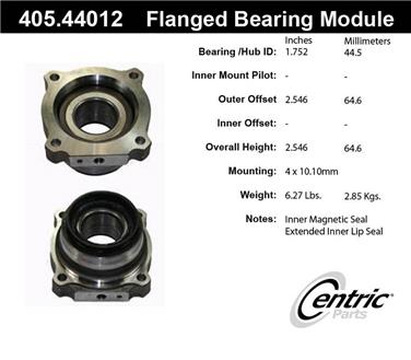 Wheel Bearing and Hub Assembly CE 405.44012E