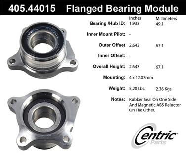 Wheel Bearing and Hub Assembly CE 405.44015E