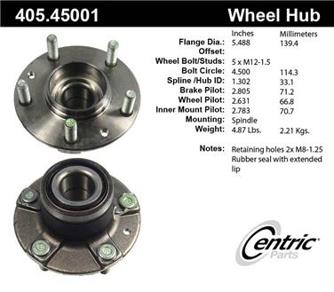 Wheel Bearing and Hub Assembly CE 405.45001E