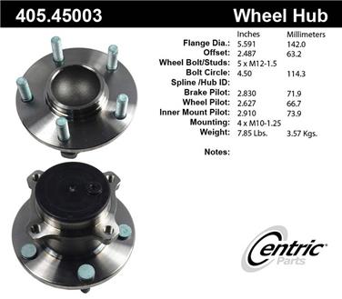 Wheel Bearing and Hub Assembly CE 405.45003E