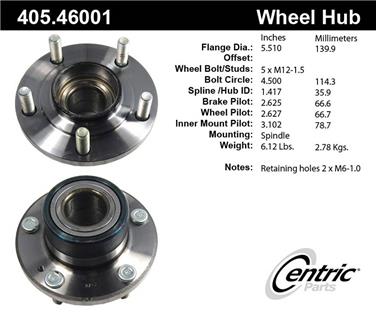 Wheel Bearing and Hub Assembly CE 405.46001E