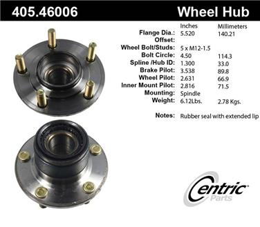 Wheel Bearing and Hub Assembly CE 405.46006E