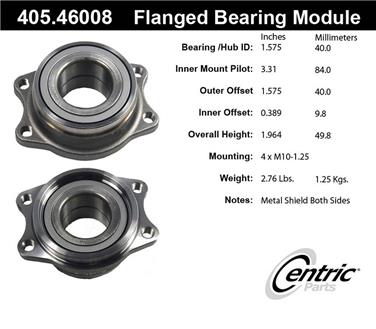 Wheel Bearing and Hub Assembly CE 405.46008E