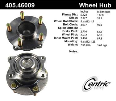 Wheel Bearing and Hub Assembly CE 405.46009E