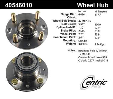 Wheel Bearing and Hub Assembly CE 405.46010E