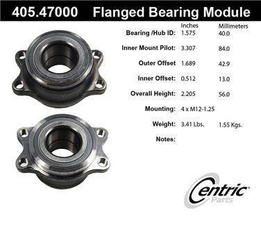 Wheel Bearing and Hub Assembly CE 405.47000