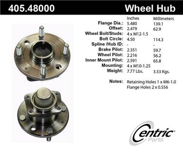 Wheel Bearing and Hub Assembly CE 405.48000E