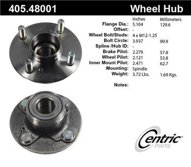 Wheel Bearing and Hub Assembly CE 405.48001E