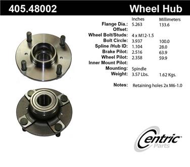 Wheel Bearing and Hub Assembly CE 405.48002E