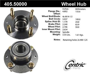 Wheel Bearing and Hub Assembly CE 405.50000E