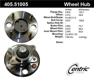 Wheel Bearing and Hub Assembly CE 405.51005E