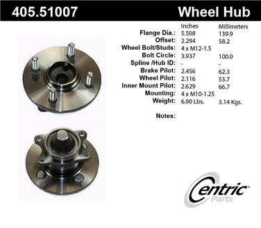 Wheel Bearing and Hub Assembly CE 405.51007E