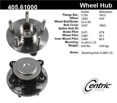 Wheel Bearing and Hub Assembly CE 405.61000E