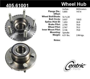 Wheel Bearing and Hub Assembly CE 405.61001E