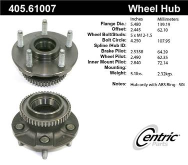 Wheel Bearing and Hub Assembly CE 405.61007